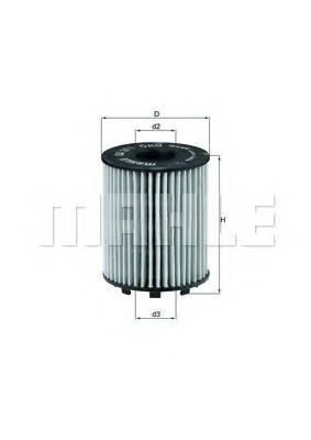 Mahle/Knecht OX 371D Фильтр масляный OPEL ASTRA H/CORSA D 1.3 CDTI/SUZUKI SWIFT